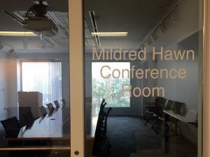 Mildred Hawn Conference Room.